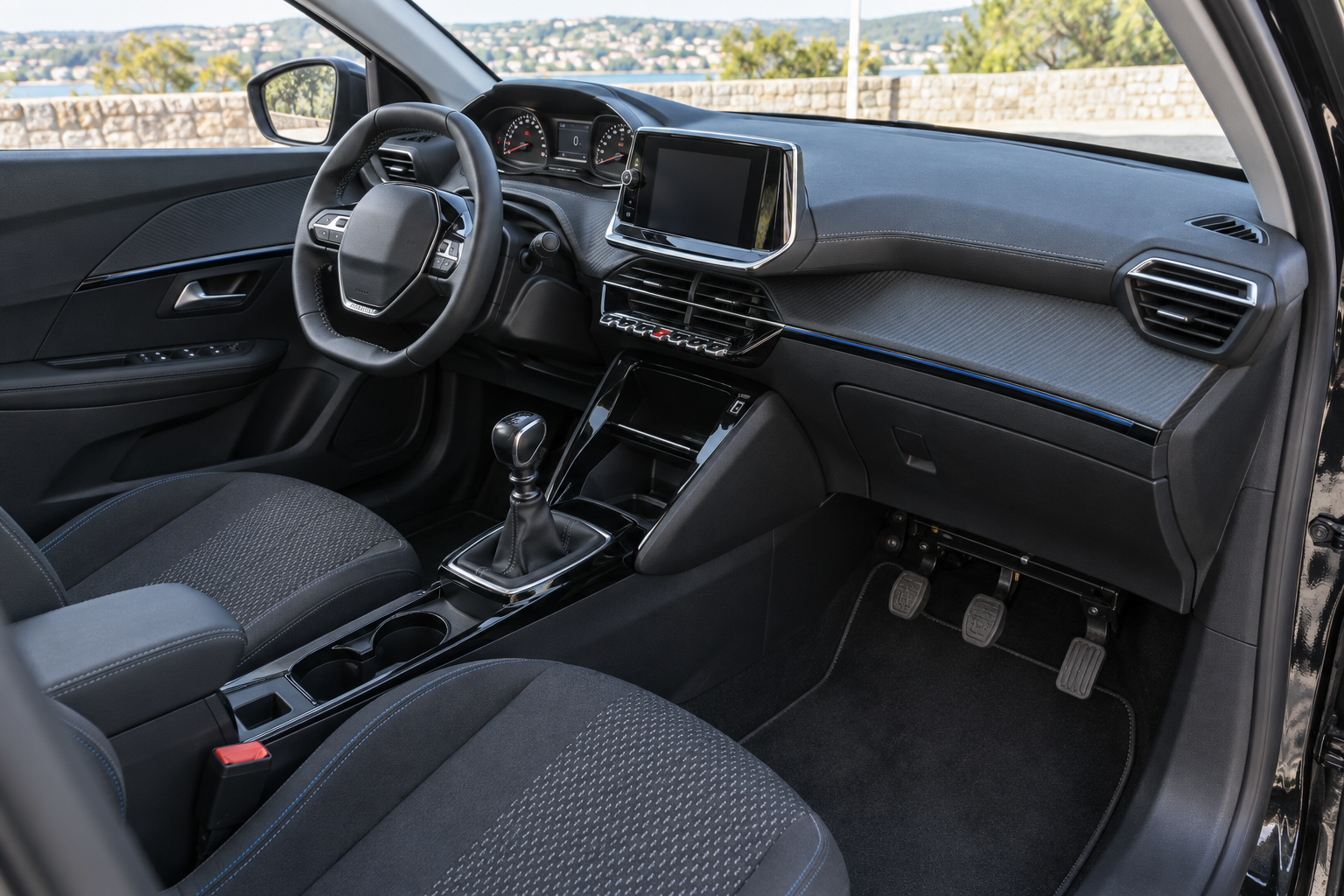 Intérieur de voiture sans occupant — illustration de présentation